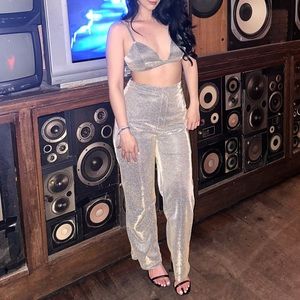 Shein 2 piece sparkle set